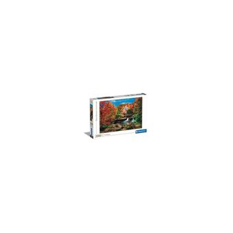 Clementoni Puzzle 2000 Pièces – Glade Creek Grist Mill – 97,5 X 66,8 Cm – Paysage Automnal – Dès 10 Ans