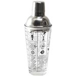 Shaker en verre avec recettes Lounge No Name Cook Concept KV7351 45 cl Gris