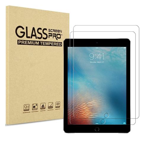 Verre Tremp&eacute; - Phonillico&reg; - iPad AIR 1/2 Pro 5 6 - Pack de 2 - Anti Rayure - R&eacute;sistant