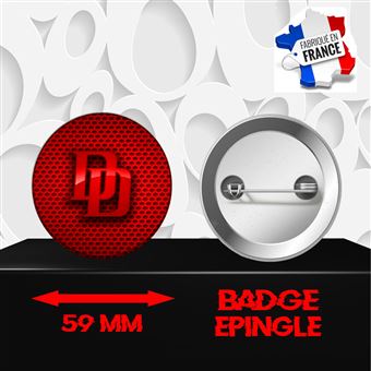 Badge à épingle 59 mm Logo Super Héros Daredevil 0045 - 1