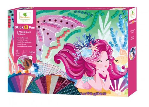 Non Communiqué Multicolore Stick N Fun - Xl Mosaiques -Sirenes