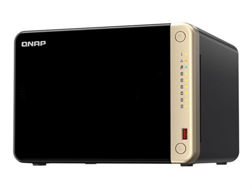 Serveur NAS Qnap TS-664-8G 6 baies 8 Go Noir