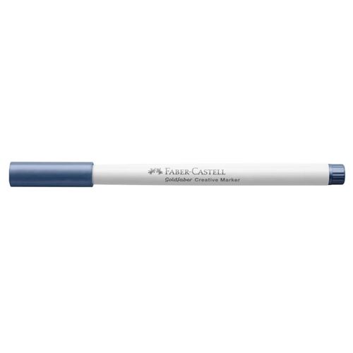 Feutre - Bleu marine - 553 - Indélébile - Pointe pinceau - Tous supports - Faber-Castell Goldfaber creative marker