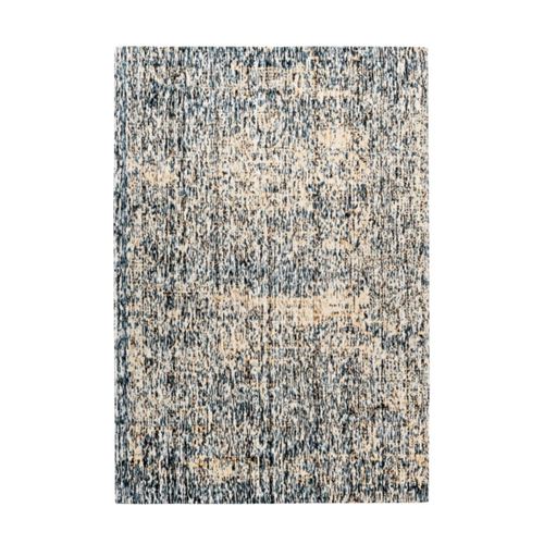 Tapis Tissé à Poils Courts "Puerto" Bleu & Beige 200 x 290 cm
