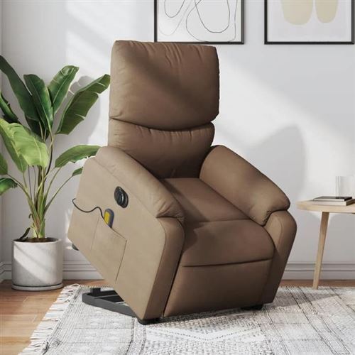 Vidaxl Marron Fauteuil De Massage Inclinable - Image 3