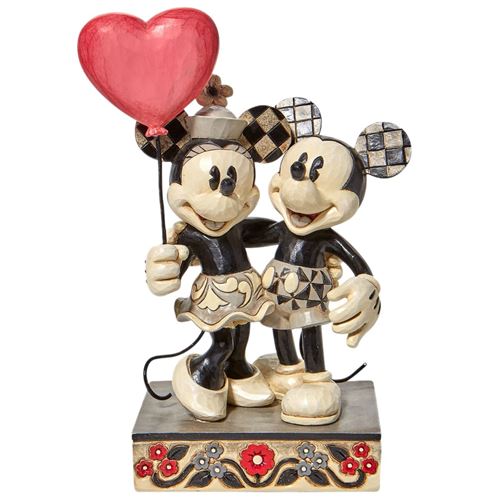 Enesco Figurine Collection Mickey et Minnie - Disney Traditions - Hauteur 18 cm - Largeur 9 cm - Profondeur 7 cm
