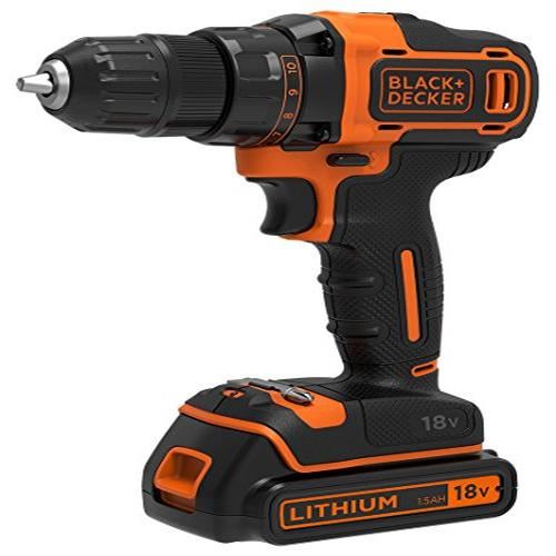 Non Communiqué Perceuse Visseuse 2 Vitesses Sans Fil Black & Decker Bdcdd186b 18V 2X Batteries