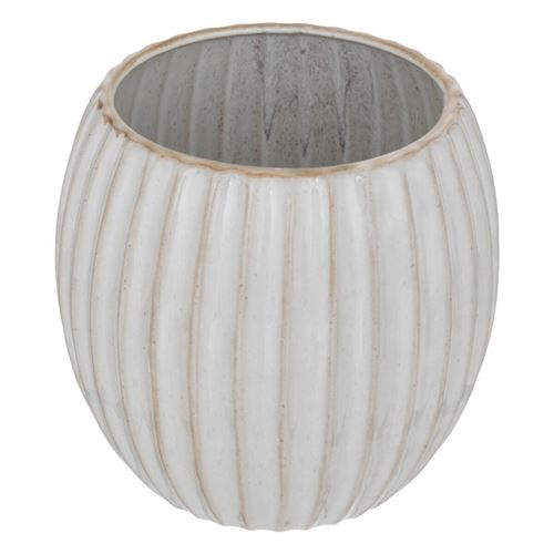 Non Communiqué Beige Atmosphera Créateur D'intérieur - Cache-Pot En Céramique "Café" 19Cm