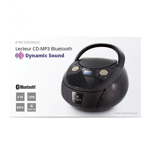 Radio Metronic Lecteur CD Radio Mady Bluetooth, MP3 avec port USB, Lecteur  carte Micro SD