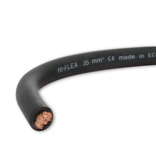 Cable electrique extra souple batterie soudage noir 35 mm ? - 10 metres - Oc-pro