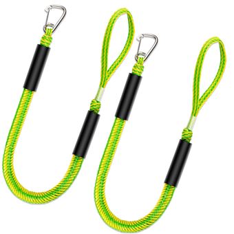 GANGXUN Amarrage avec câble élastique de 0,6 m – Accessoires essentiels pour diverses embarcations nautiques, kayak, embarcation, SeaDoo, jet ski, ponton, canoë, bateau à moteur