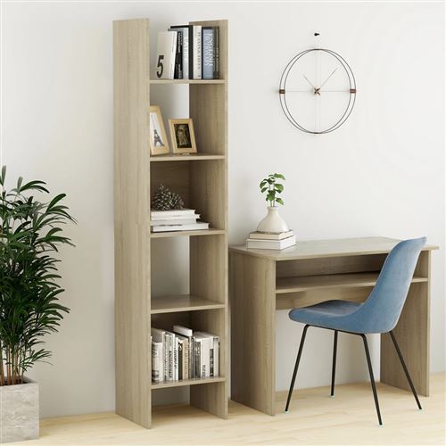 VIDAXL - Bibliothèque - Chêne Sonoma - 40x35x180 cm - Image 2