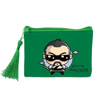 Porte-monnaie / Porte-clés En Toile Coton Marilyn Manson - Modèle 11x11 Cm - Thème Rock Punk