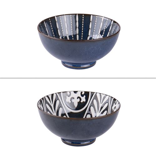 Non Communiqué Bleu Saladier Makaha 20 Cm (1 Modèle Aléatoire) - Table Passion - Porcelaine - Image 3