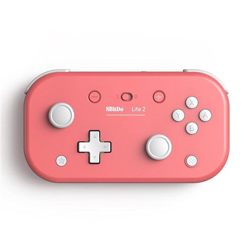 8BitDo Lite 2 Rose Manette Bluetooth pour Nintendo Switch Raspberry Android et Windows