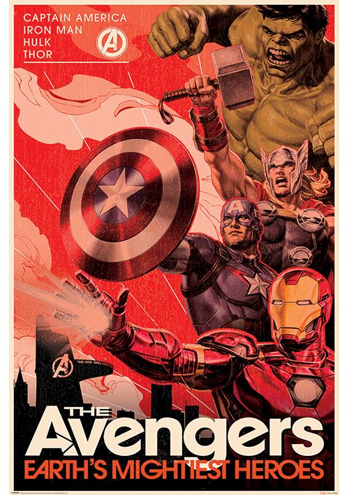 Avengers - Golden Age Hero Propaganda - AFFICHE