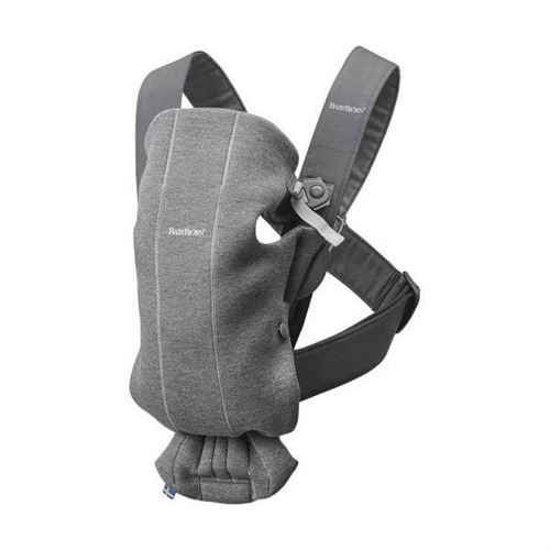 Babybjorn - Porte-bébé Mini, Gris foncé, Jersey 3D