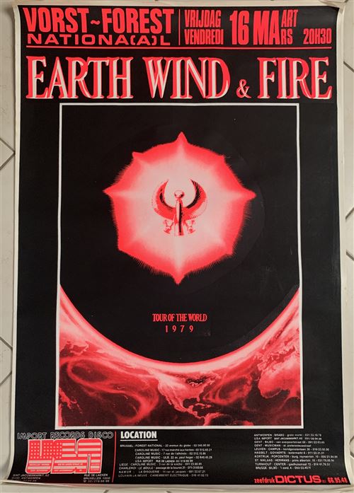 Earth Wind & Fire - Tour Of The World 1979 - 70x100cm - Affiche