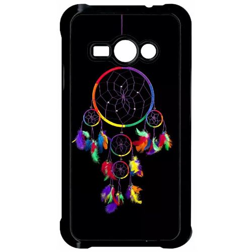 Coque Samsung Galaxy J1 Ace Attrape Rve Arc En Ciel Fond Noir