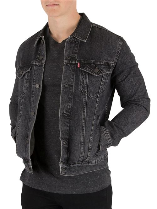 Levi's Homme La veste de camionneur, Gris