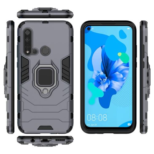Coque en TPU garde cool hybride avec béquille bleu pour votre Huawei P20 lite (2019)/Nova 5i