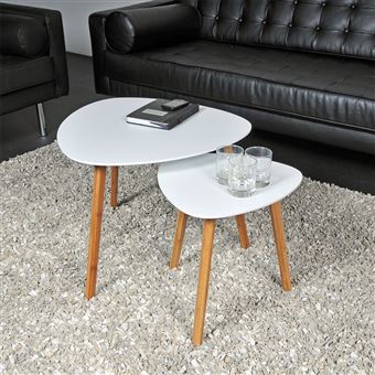 Tables Blanc De Gigognes Lot Onyx 2 Basses lcFTK1J