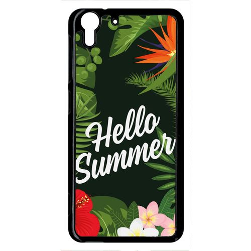 Coque Htc Desire Eye M910x Hello Summer Tropical Fond Vert 2