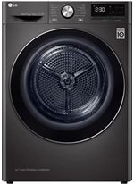 LG RH9V92BS - Sèche-linge - WiFi - largeur : 60 cm - profondeur : 69 cm - hauteur : 85 cm - chargement frontal - Noir acier