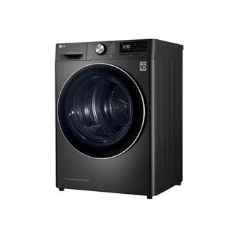 LG RH9V92BS - Sèche-linge - WiFi - largeur : 60 cm - profondeur : 69 cm - hauteur : 85 cm - chargement frontal - Noir acier