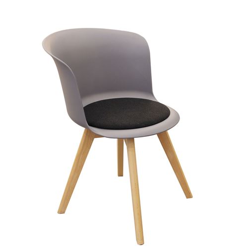 Chaise design scandinave Enko - Gris