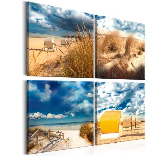 Tableau - Holiday at the Seaside .Taille : 40x40