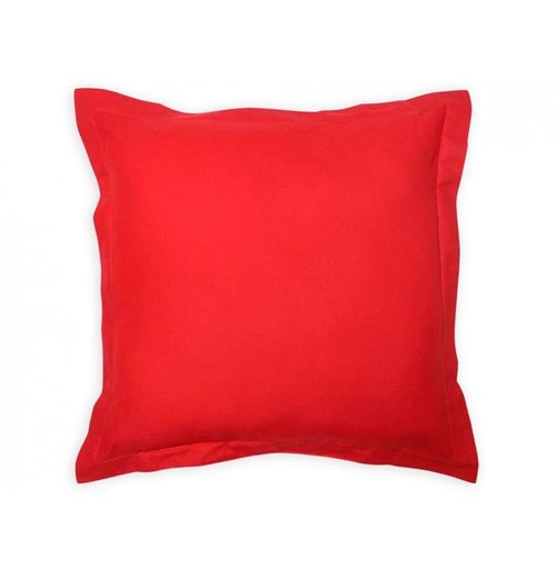 Coussin 60 x 60 cm en coton - PANAMA - Rouge