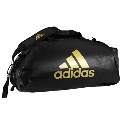 adidas sac de sport d'entraînement combat 2-en-1 noir/or 83 litres