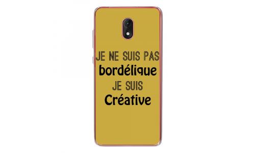 Coque souple pour Wiko Lenny 5 avec impression Motifs Je ne suis pas bordélique or