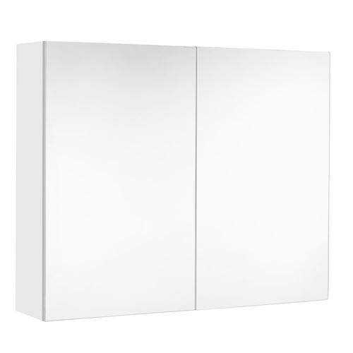 Allibert - Armoire de toilette LOOK - L. 80 x H. 65 cm - Blanc - Juno