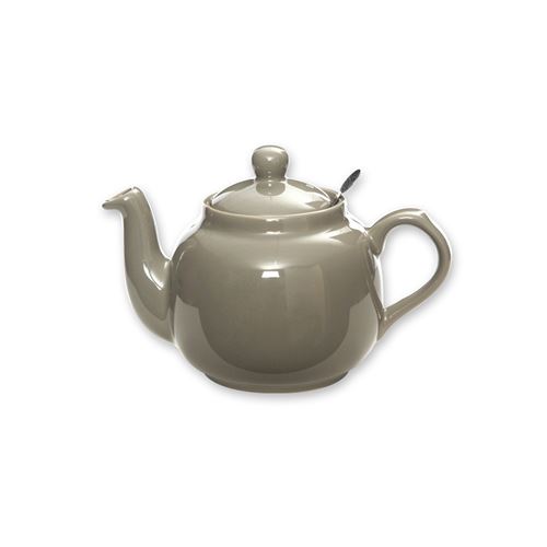 Bruno Evrard - Théière en faïence avec filtre inox 60cl gris