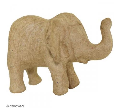 Elephanteau &agrave; d&eacute;corer - 11 x 8 x 8 cm - D&eacute;copatch - couleur variant