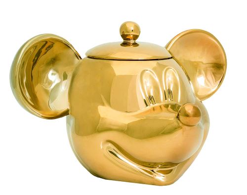 Joy Toy 62148 Mickey Mouse DELUXE 3D GOLDIGE KEKSDOSE AUS KERAMIK 25X17X20 CM Or