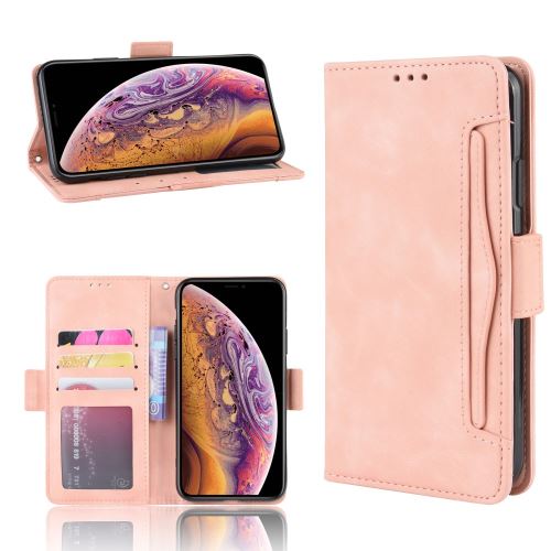 Etui en PU avec plusieurs porte-cartes et poche or rose pour votre Apple iPhone XR (2019) 6.1 pouces