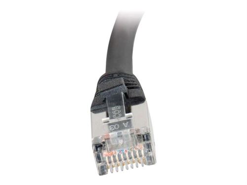 C2G Cat5e Booted Shielded (STP) Network Patch Cable - cordon de raccordement - 1 m - noir