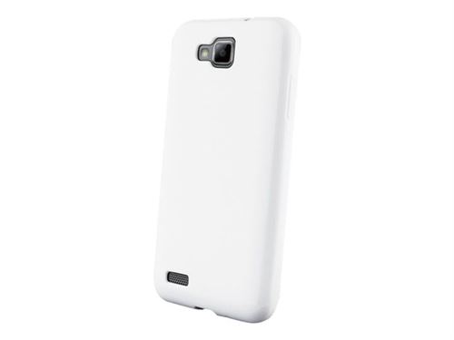Muvit miniGel - Achterzijde behuizing voor mobiele telefoon - wit - voor Samsung ATIV S