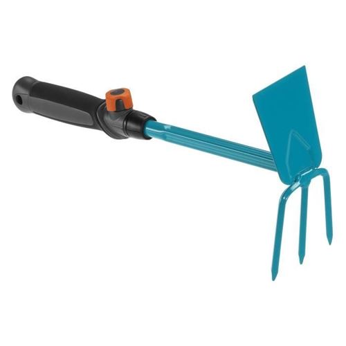 Gardena Bleu Serfouette À Fleurs Combisystem® - Acier Enduit - Outil Pour Travaux De Sol - Garantie 25 Ans