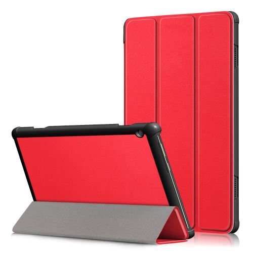 Etui en PU support triple rouge pour Lenovo Tab M10 TB-X605F