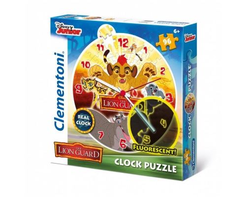 Puzzle 96 Pièces : Puzzle Horloge - The Lion Guard, Clementoni