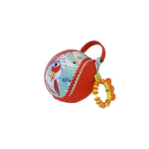 LUDI Ballon d'éveil - Tissu, polyester et PVC - Ø 10 cm