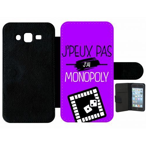 Etui à rabat samsung galaxy j7 j peux pas j ai monopoly 8