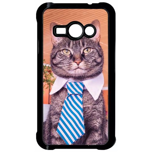 Coque Samsung Galaxy J1 Ace Chat Cravate