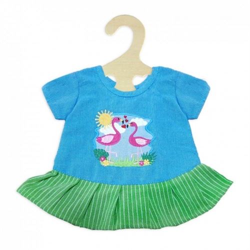 Heless robe de poupée Flamingo vert/bleu 35-45 cm