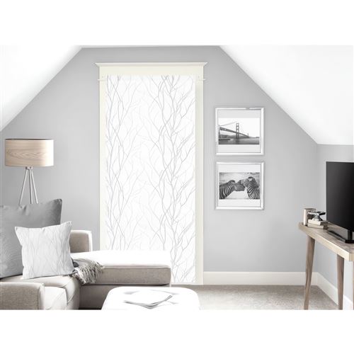 Voilage porte fenêtre 70x200 cm LIANE blanc, par Soleil d'ocre