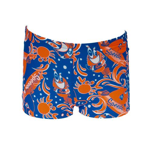 Maillot de bain boxer Speedo Solarpop cadet bleu orang Orange taille : 6ans réf : 70606